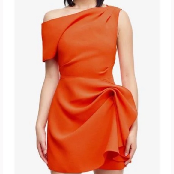 open lace back dress Marcella Women's Manhattan One Shoulder Midi Dress main image 1
